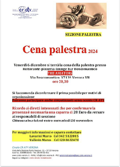 CENA PALESTRA 06 DICEMBRE 2024